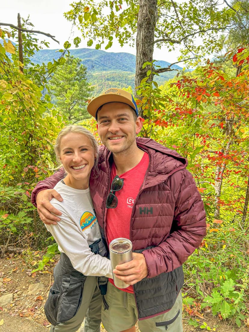 Picture of Meg and Jacob in Smoky Mountains